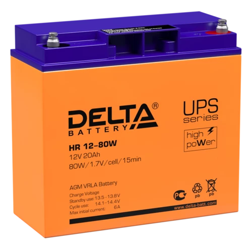 Аккумулятор Delta HR 12-80 W