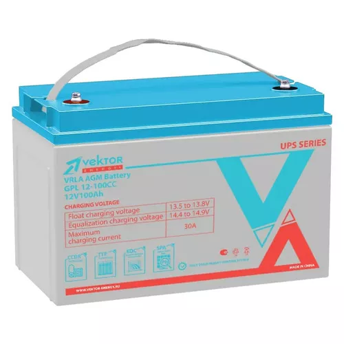 Аккумулятор Vektor Energy GPL 12-100CC