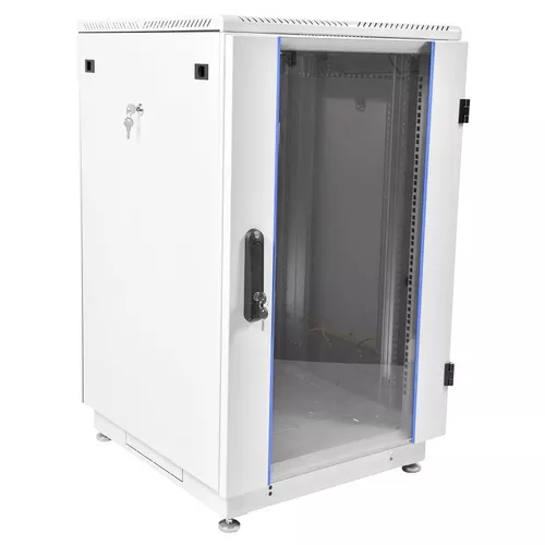 Шкаф телекоммуникационный напольный ЦМО 22U (600 × 800) дверь стекло ШТК-М-22.6.8-1ААА